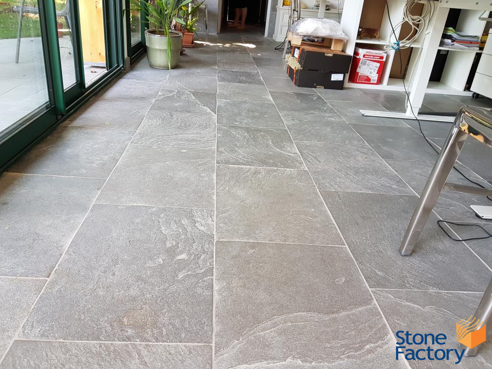 Ash Grey Indian Limestone Tiles