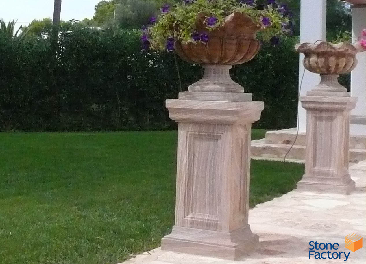 Planters Indian natural stone
