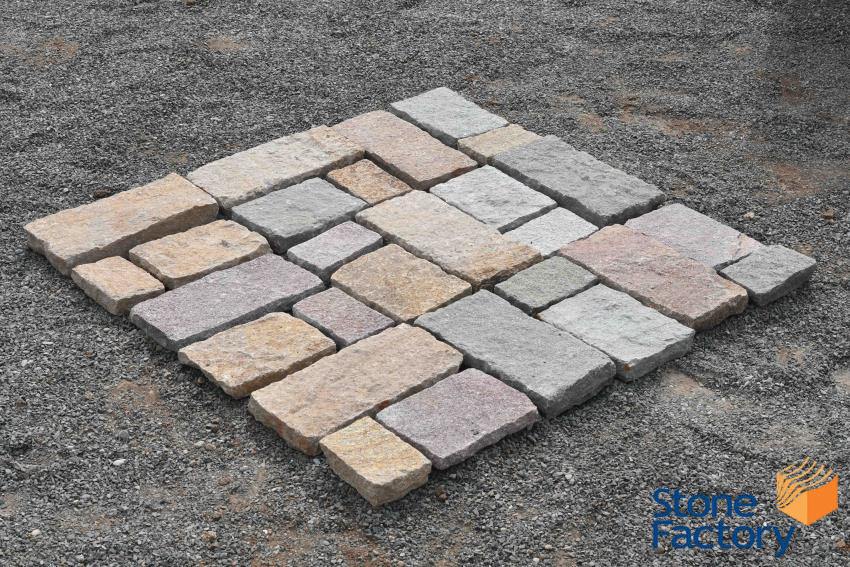 Porphyry Multi indian stone paving canada